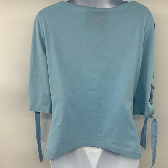 Moschino Couture My Little Pony Ribbon Tee with Lace-up Sleeves 10 New with Tags - Picture 12 of 16